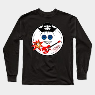 Drawing of a Rock star Pirate &amp;amp; roll Long Sleeve T-Shirt